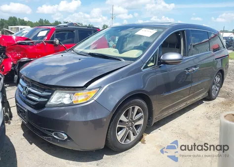 2014 Honda Odyssey Touring/Touring Elite из США, поврежденный, VIN 5FNRL5H9XEB040030